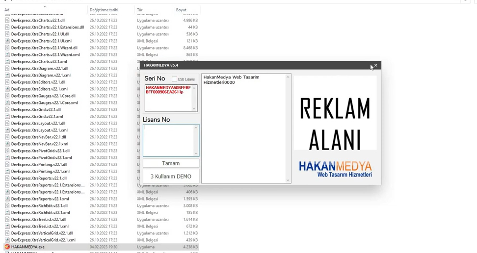 2-Hakan Yiğit programımızı hackeltmiş ama bazı hatalar olduğu için tekrar bionlukta ilan açmış